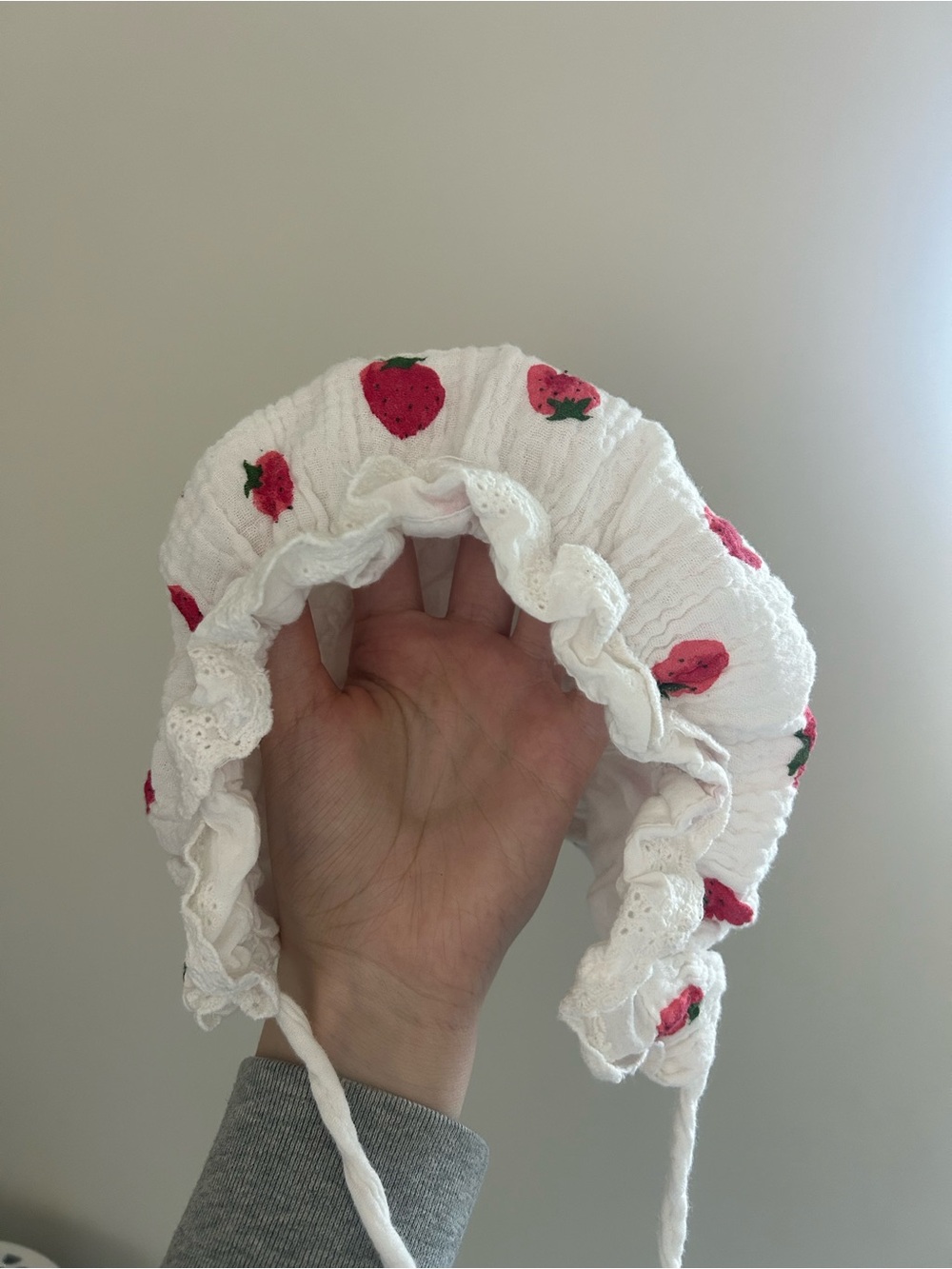 3/15 Strawberry Baby Bonnet